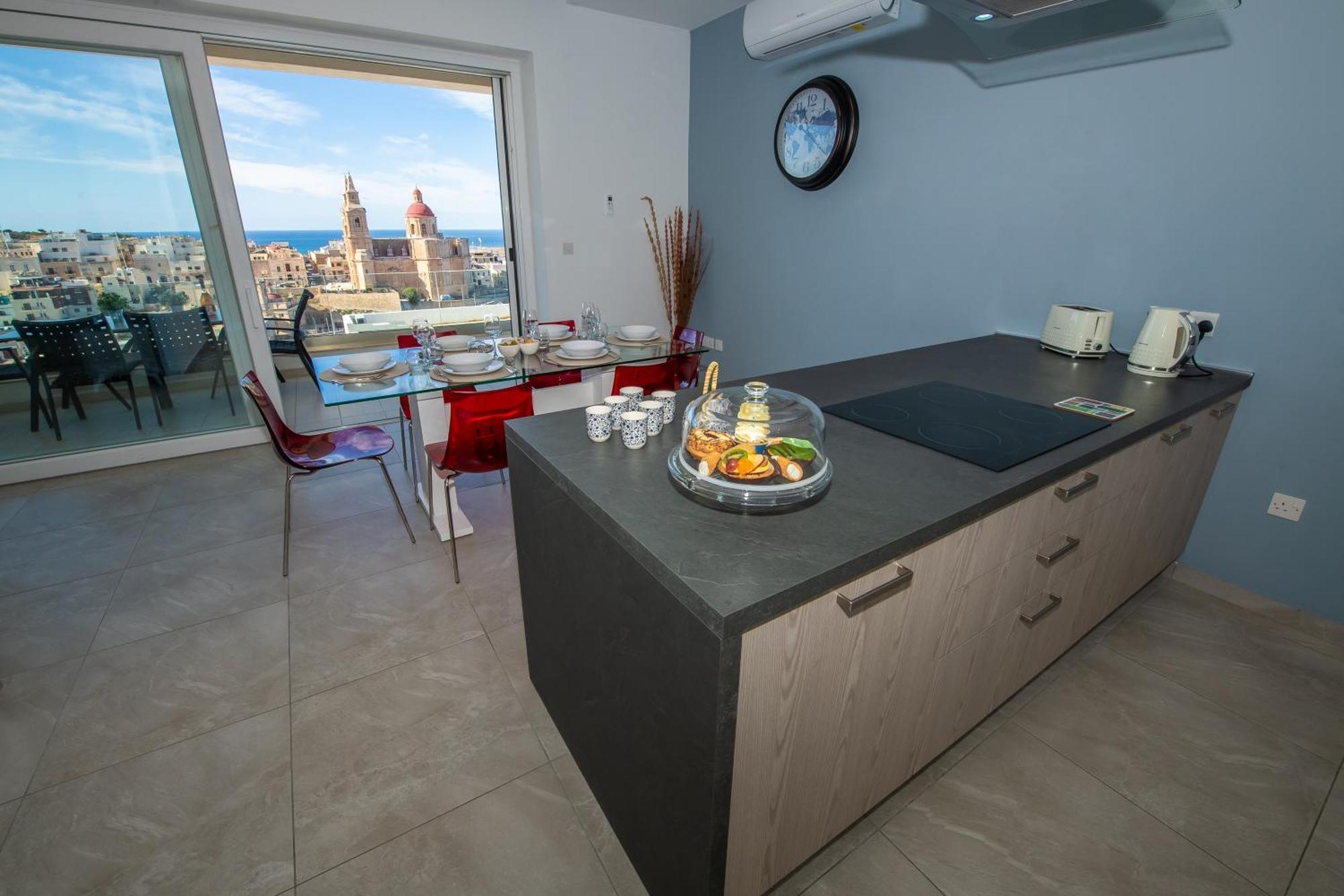Clifftop Modern Apartment Mellieħa Eksteriør billede