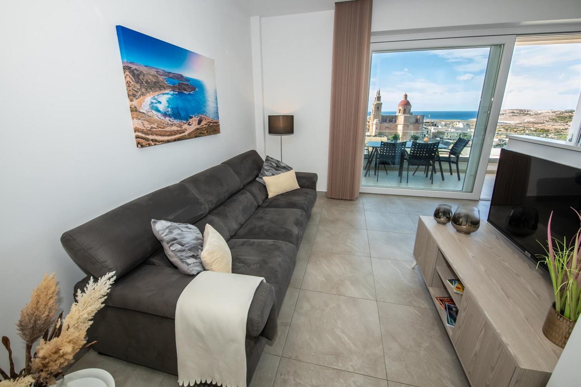Clifftop Modern Apartment Mellieħa Eksteriør billede