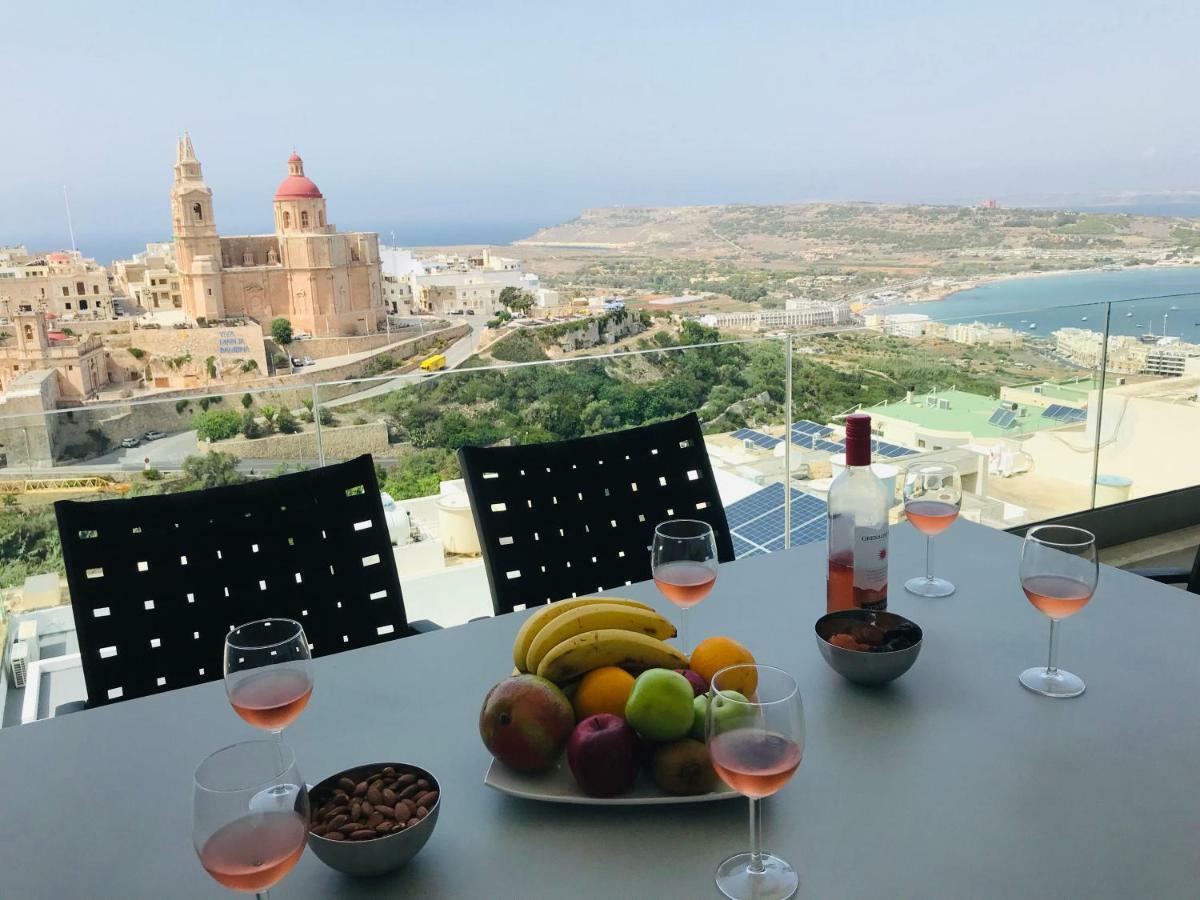 Clifftop Modern Apartment Mellieħa Eksteriør billede